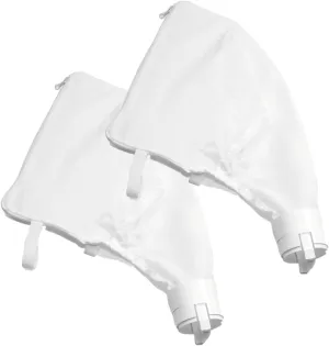 2 Pack Zippered Bag Replacement Compatible with Polaris Models 360, 380 Pool Cleaner All Purpose Filter Bag for Polaris Filter Bag(2 Pack of Nylon Mesh Pool Cleaner 360, 380)