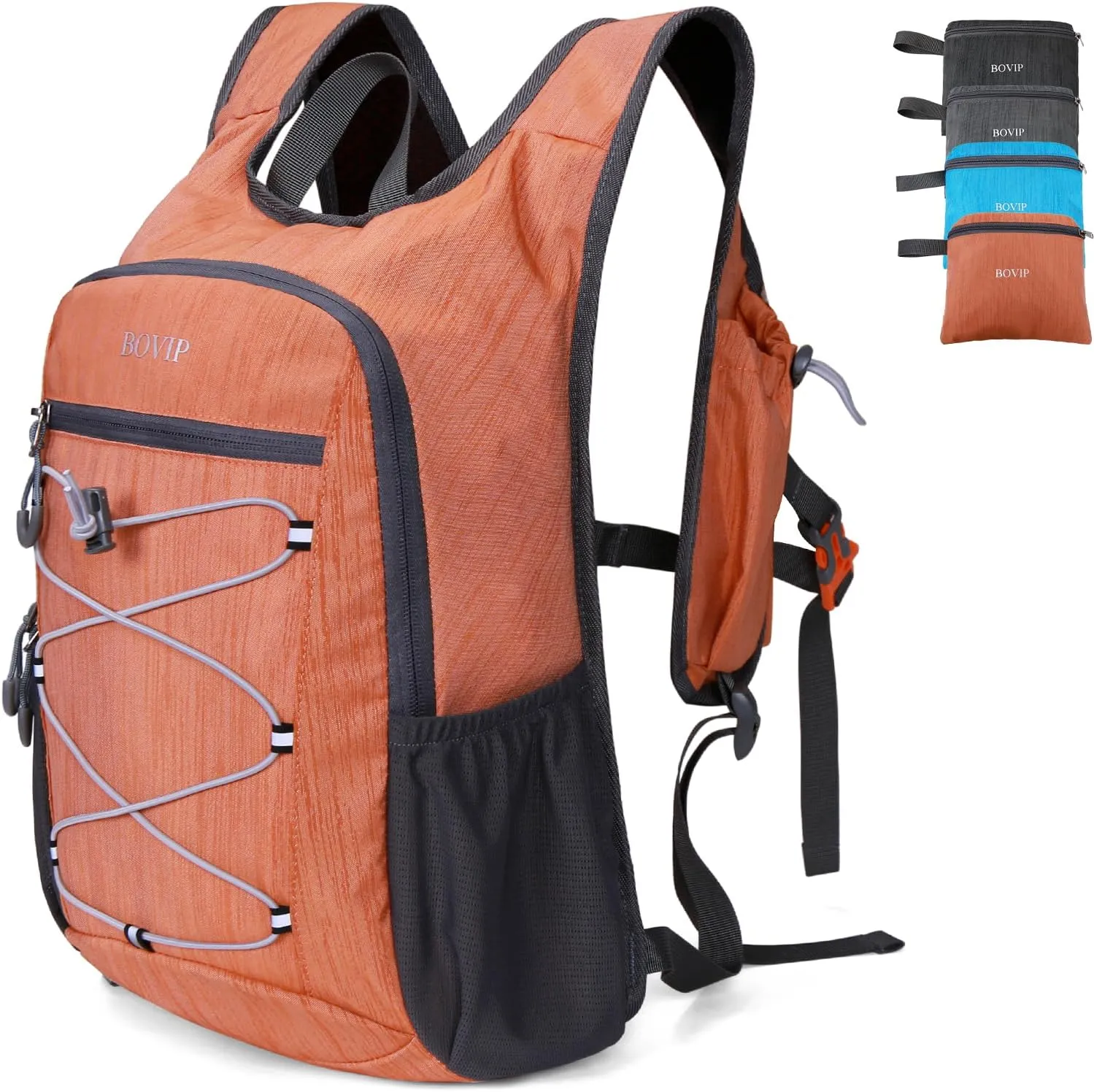 20L Hiking Backpack Lightweight Packable Hiking Daypack Small Travel Outdoor Foldable Shoulder Bag Orange