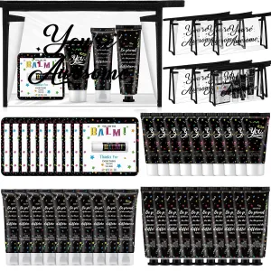 25 Pieces Employee Staff Team Appreciation Gifts Bulk Lip Balms Father's Day Thank You Gifts Hand Cream Lip Balm Body Lotion Shampoo Teacher Nurse Appreciation Favors for Women Men Coworkers