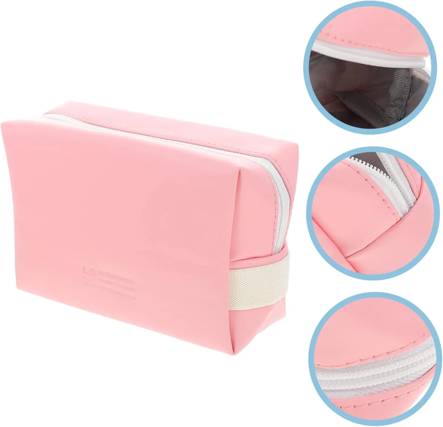 2pcs Cosmetic Bag Mini Makeup Bag for Purse Make up Bag Cosmetics Bag Travel Jewelry Bag Handheld, Pinkx3pcs, 19X6X12.5CMx3pcs
