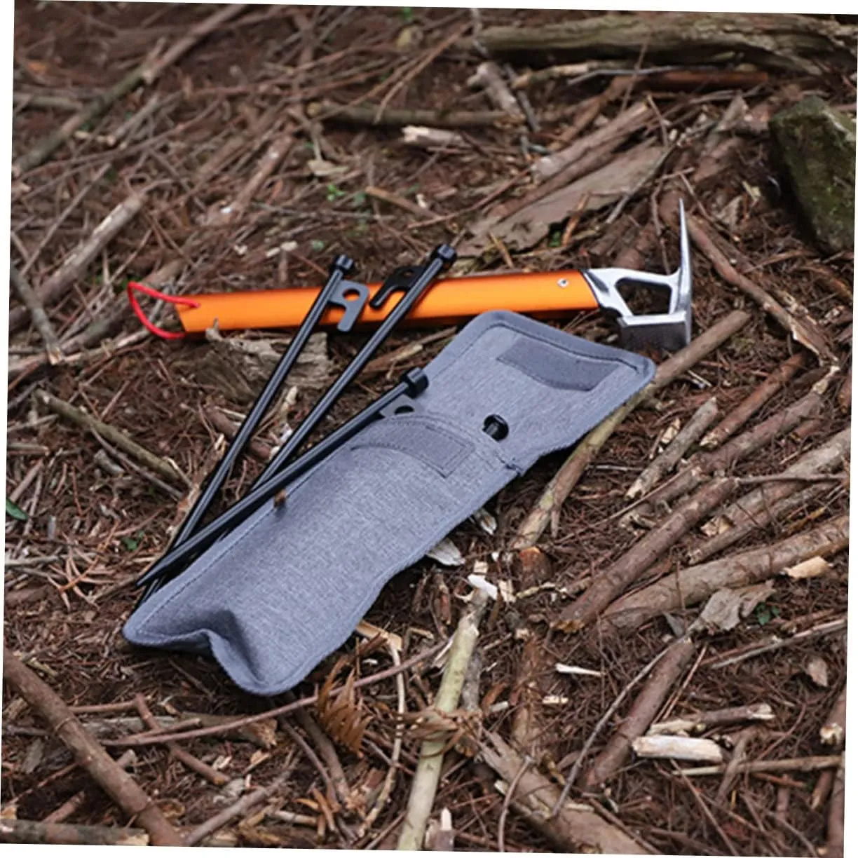 2pcs Floor Nail Storage Bag Tent Peg Pouch Camping Supply Outdoor Tent Nail Pouch Camping Pegs Pouch