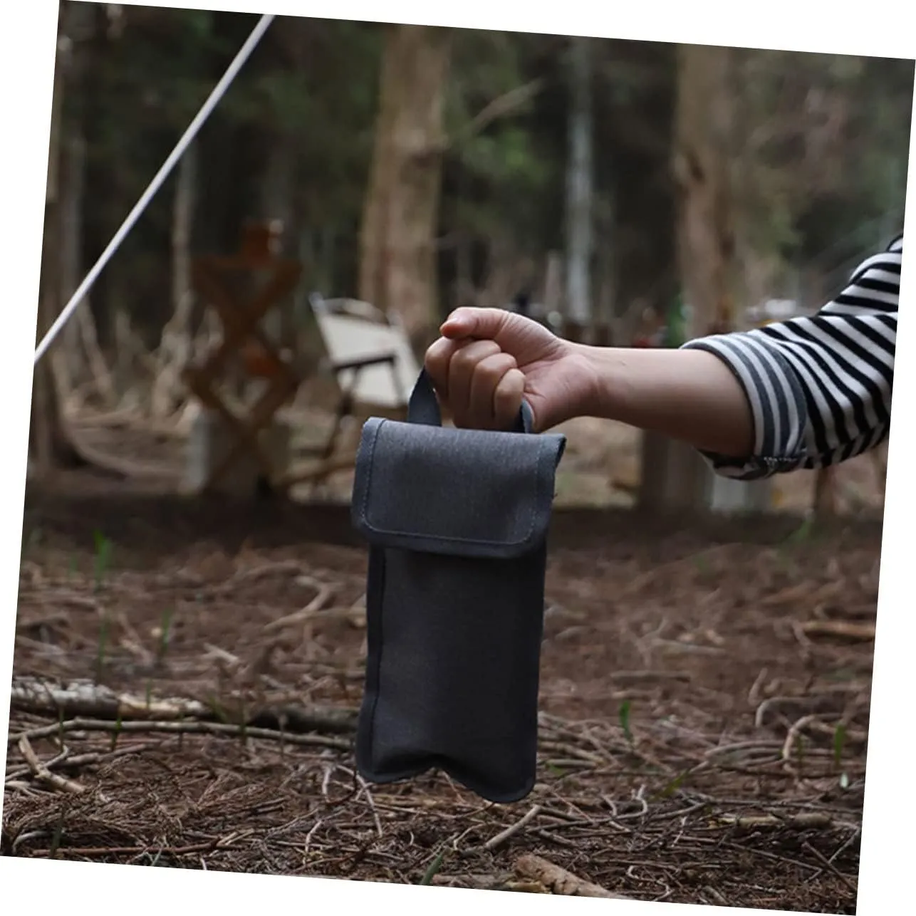 2pcs Floor Nail Storage Bag Tent Peg Pouch Camping Supply Outdoor Tent Nail Pouch Camping Pegs Pouch