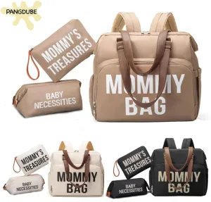 3pcs/set Mom Bag Large Capacity Diaper Bag Handbag Backpack for Father Baby Nappy Bag