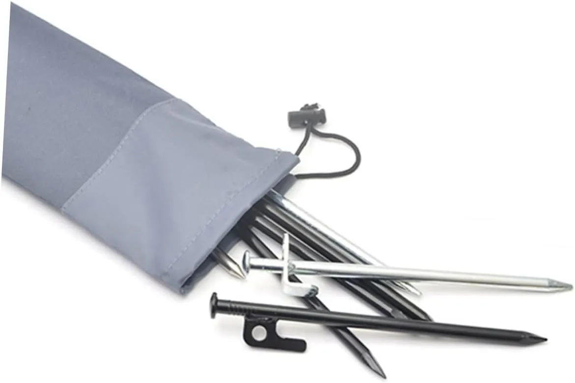 5 Pcs Multi Function Oxford Cloth Tent Stake Storage Bags Portable Peg Bags for Camping Travel Duffle Bag Style Outdoor Accessories for Tent Setup and Organization