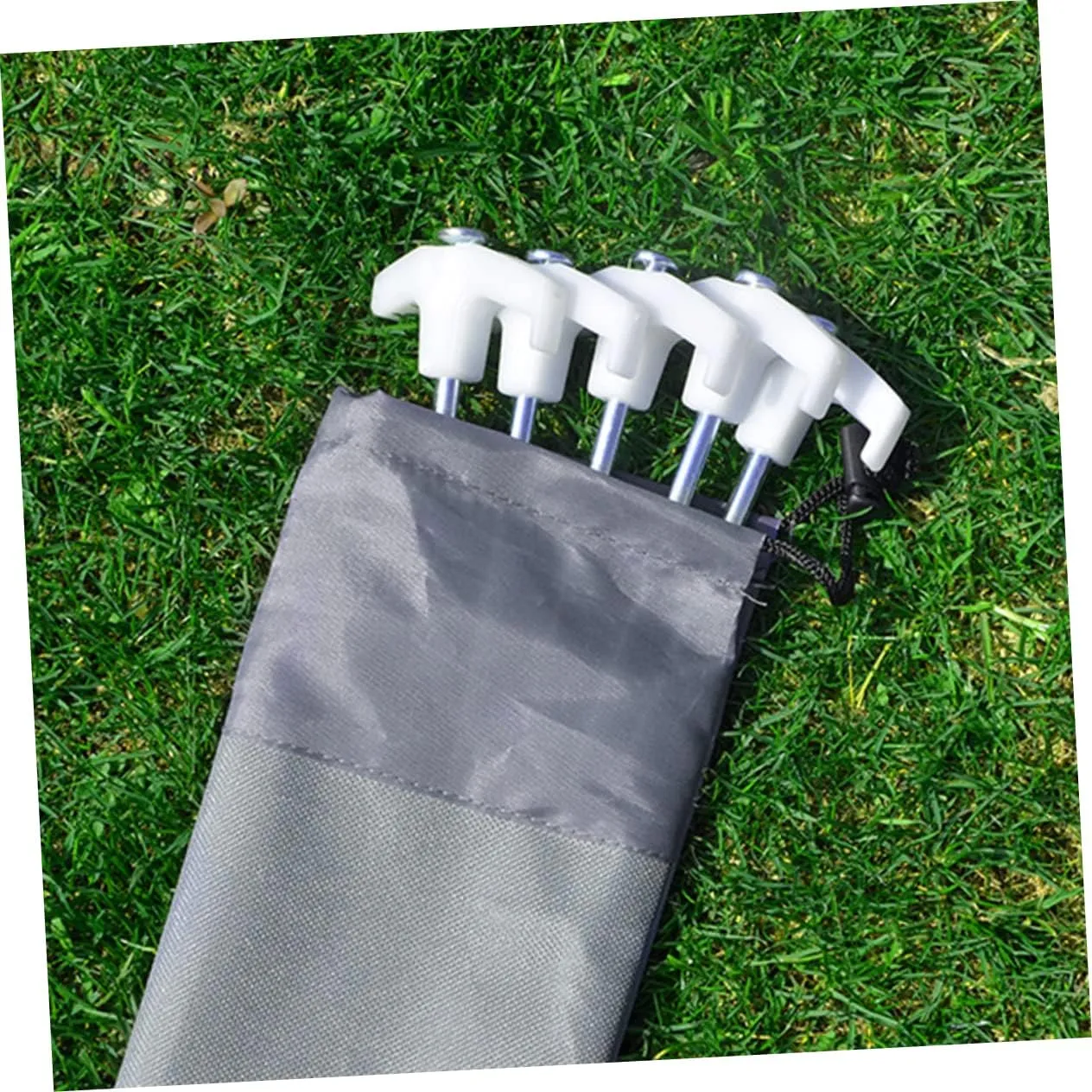 5 Pcs Multi Function Oxford Cloth Tent Stake Storage Bags Portable Peg Bags for Camping Travel Duffle Bag Style Outdoor Accessories for Tent Setup and Organization