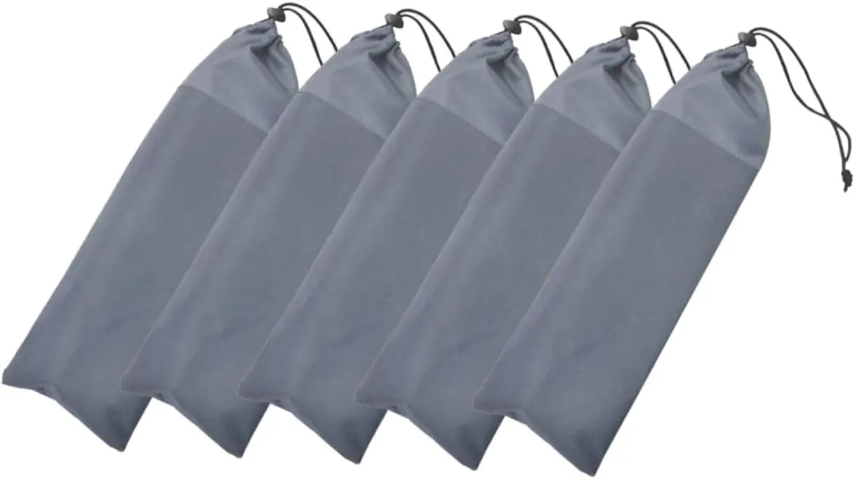 5 Pcs Multi Function Oxford Cloth Tent Stake Storage Bags Portable Peg Bags for Camping Travel Duffle Bag Style Outdoor Accessories for Tent Setup and Organization