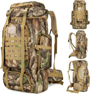 70L Hiking Backpack Military Tactical Camping Adjustable waterproof Climbing Sport Bags