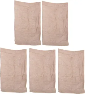 ABOOFAN 5Pcs Jute Storage Pouches for Fruits Vegetables Multi Functional Woven Bags for Grain and Produce Lightweight Capacity Storage