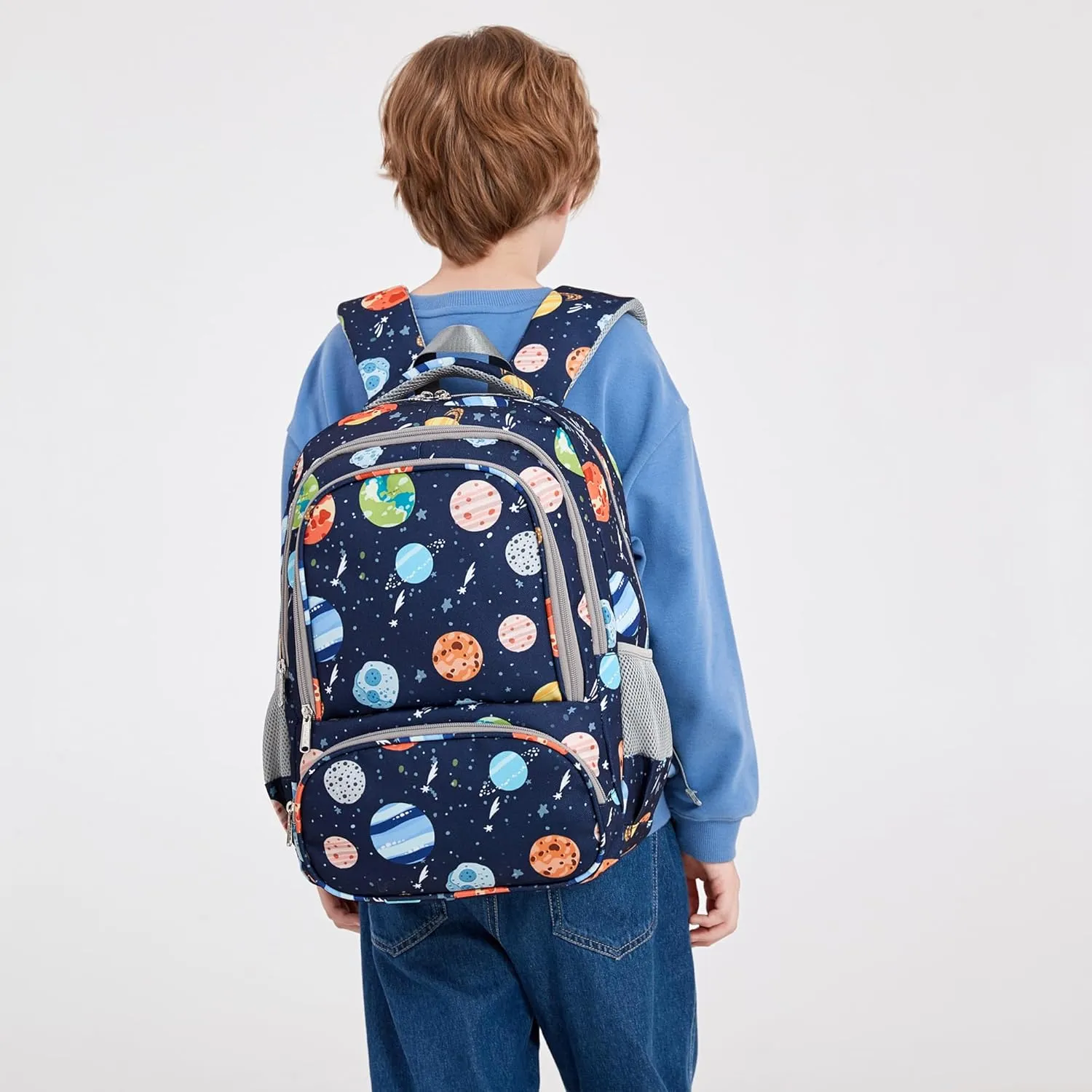 abshoo Lightweight Elementary School Backpack For Boy Kindergarten Boys Bookbag Solar System Kids School Bags (Space Planet)