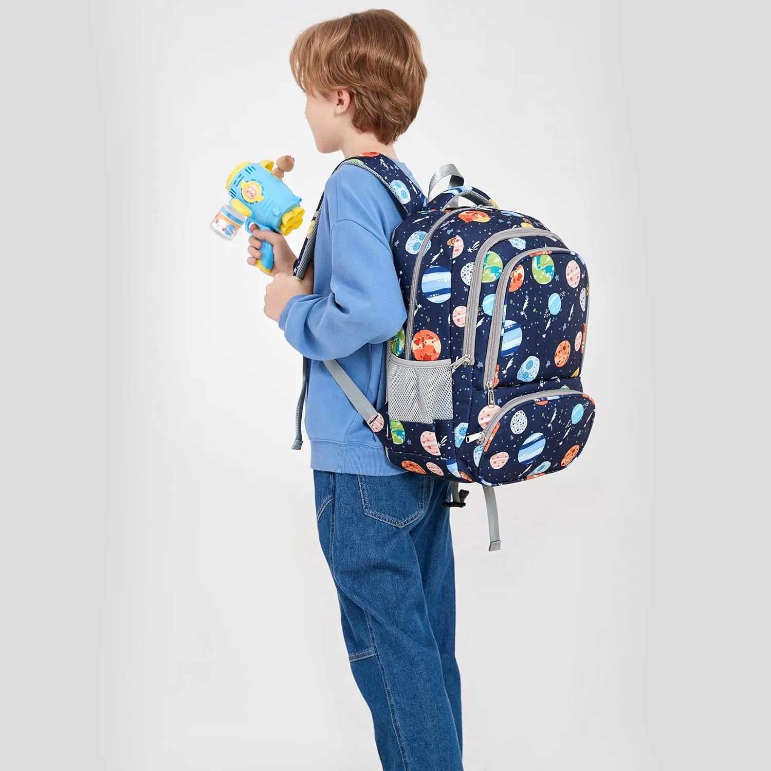 abshoo Lightweight Elementary School Backpack For Boy Kindergarten Boys Bookbag Solar System Kids School Bags (Space Planet)