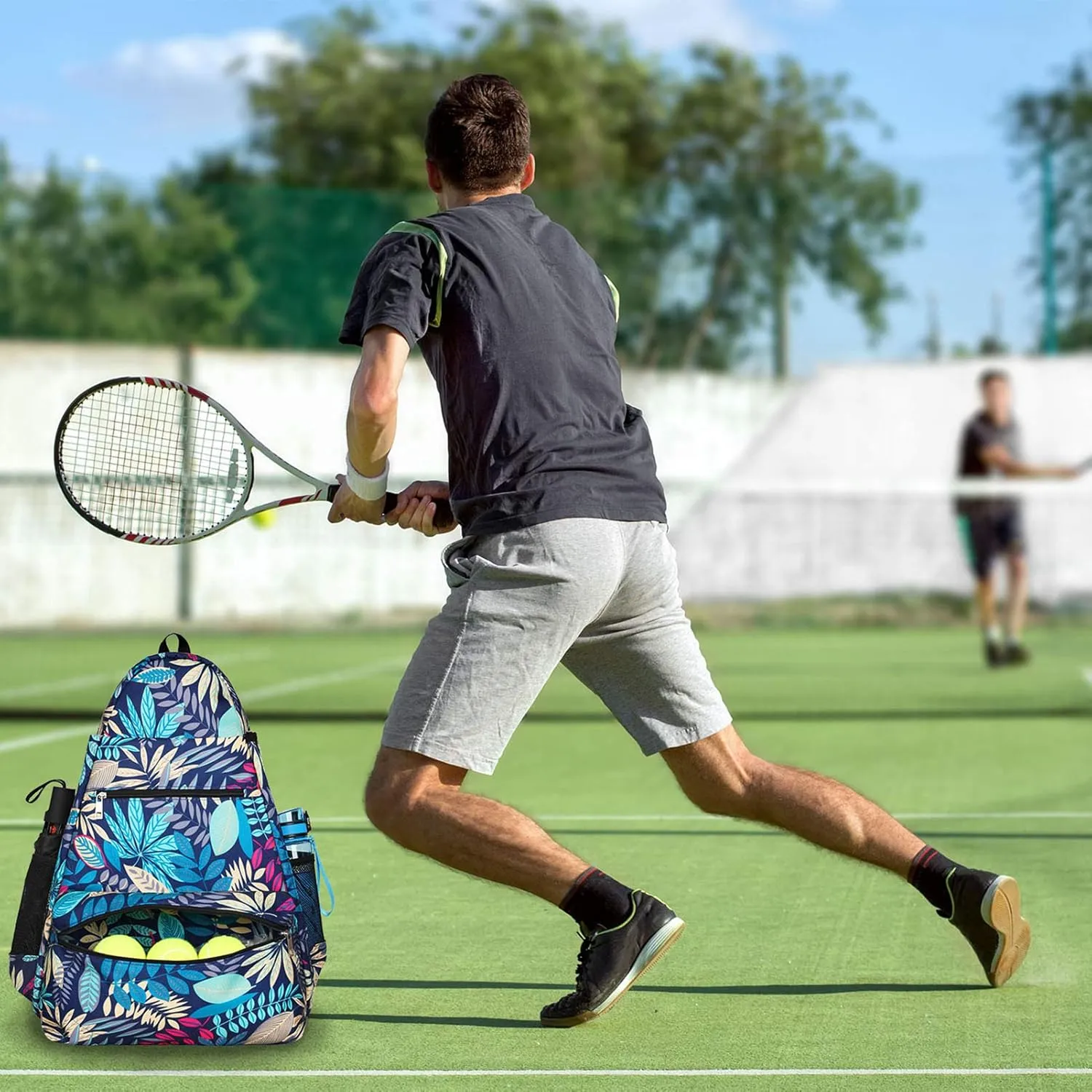 ACOSEN Tennis Bag Tennis Backpack - Large Tennis Bags for Women and Men to Hold Tennis Racket,Pickleball Paddles, Badminton Racquet, Squash Racquet,Balls and Other Accessories