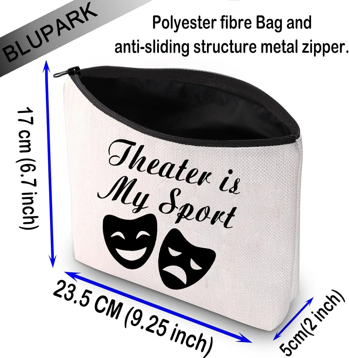 Acting Inspired Gift Theatre Bags Theater is My Sport Makeup Bags Gifts for Performance Actress Actors Director (Theater is My Sport)