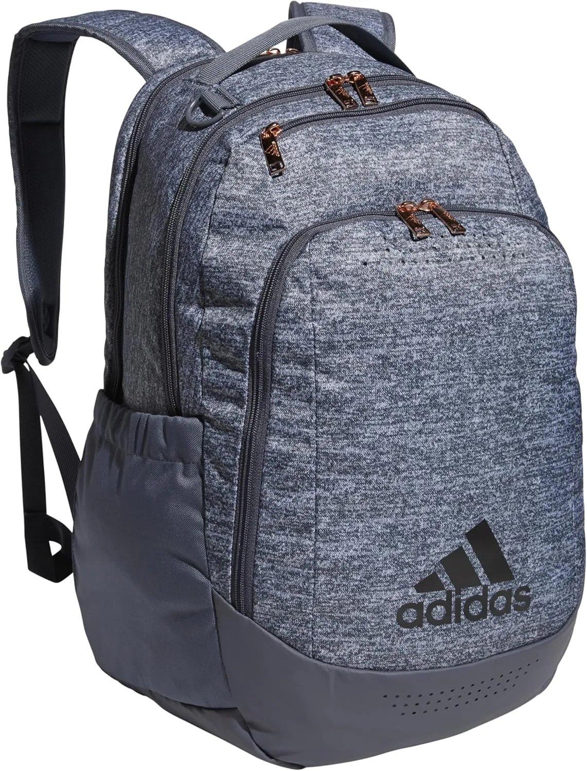 adidas Defender Sports Backpack with Shoe Compartment, Soccer Bag, Jersey Onix Grey/Onix Grey/Rose Gold, One Size