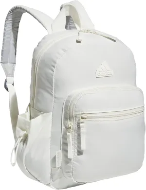 adidas Weekender Mini Backpack for Women and Men, Small Fashion Bag with Laptop Sleeve, Off White, One Size