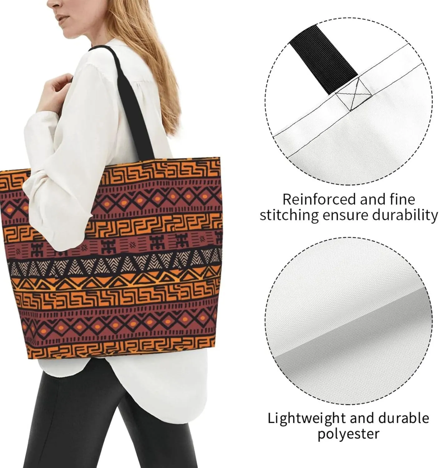 Adorable Sloth Print Shoulder Bag For Women Shopping Bags Tote Bag Large Storage Handbag Grocery Bags For Travel Work
