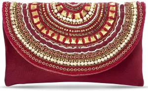Aheli Indian Clutch Purses Gift for Women Wedding Handmade Evening Bridal Handbags Party