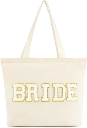 Aileam Bride Bag Bride to Be Gifts Bridal Shower Gifts Tote Bag Personalized for Bachelorette Party Wedding Honeymoon Gift Bag