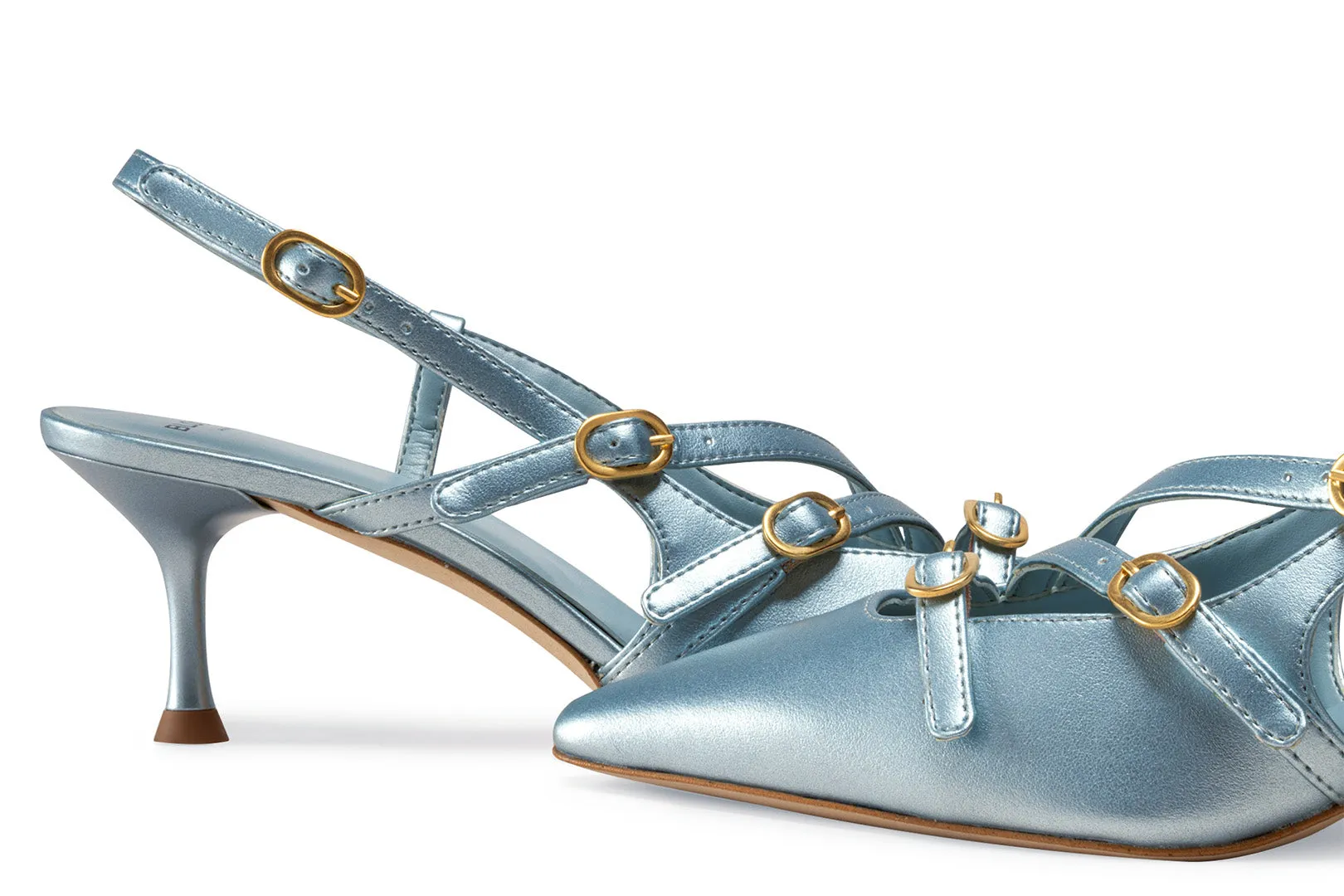 ALICE SLINGBACK - IRIDESCENT BLUE
