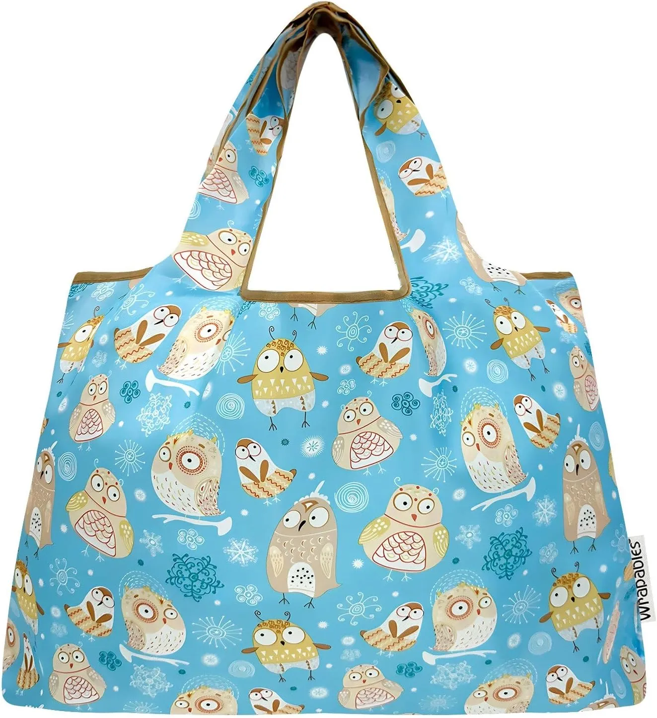 allydrew Large Foldable Tote Nylon Reusable Grocery Bags, 6 Pack