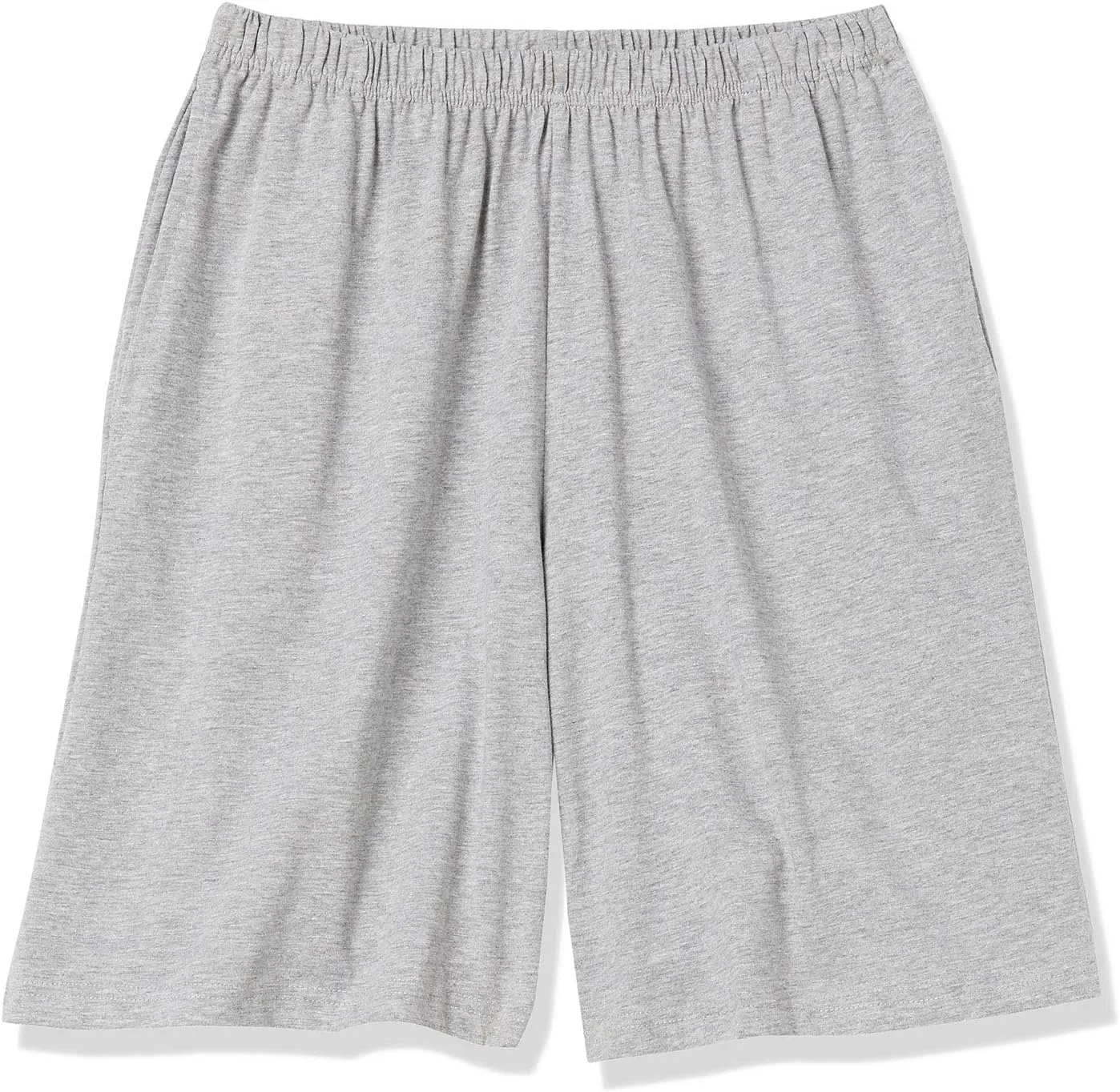 AmeriMark Women’s Full Elastic Waist Athletic Bermuda Shorts - Ladies 100% Cotton Pull-On Golf Shorts with Pockets