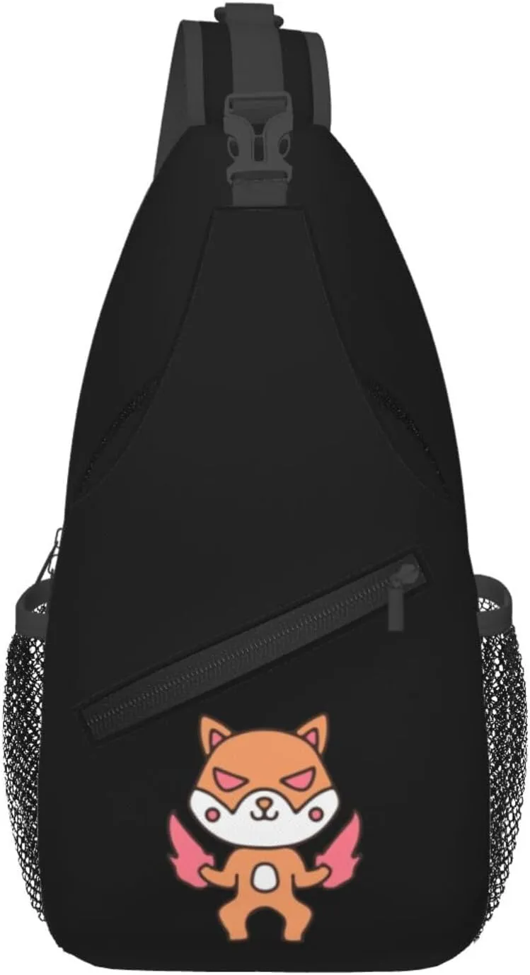 Angry Dog Crossbody Bags For Women Men Chest Backpack Gym Shoulder Bag Travel Outdoor Sports Casual Crossbody Bags