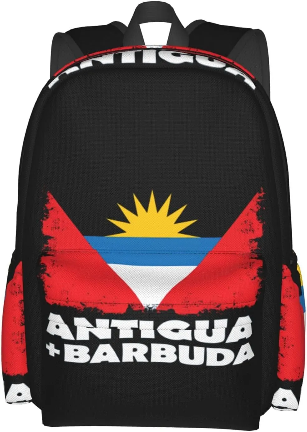 Antigua Barbuda Flag Backpack Large Capacity Backpack Lightweight Double Shoulder Bag For Women Men Travel