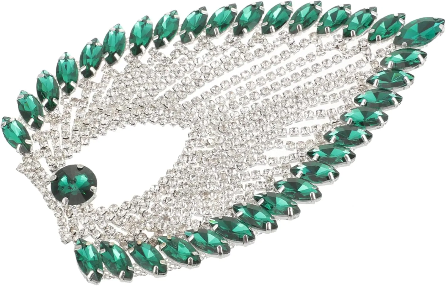 ARTIBETTER Crystal Heart Tassel Rhinestone Decor for Clothing Handbag Appliques DIY Fashion Accessories Unique Design for Custom Crafts and Stylish Embellishments