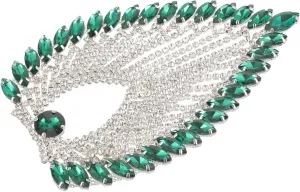 ARTIBETTER Crystal Heart Tassel Rhinestone Decor for Clothing Handbag Appliques DIY Fashion Accessories Unique Design for Custom Crafts and Stylish Embellishments