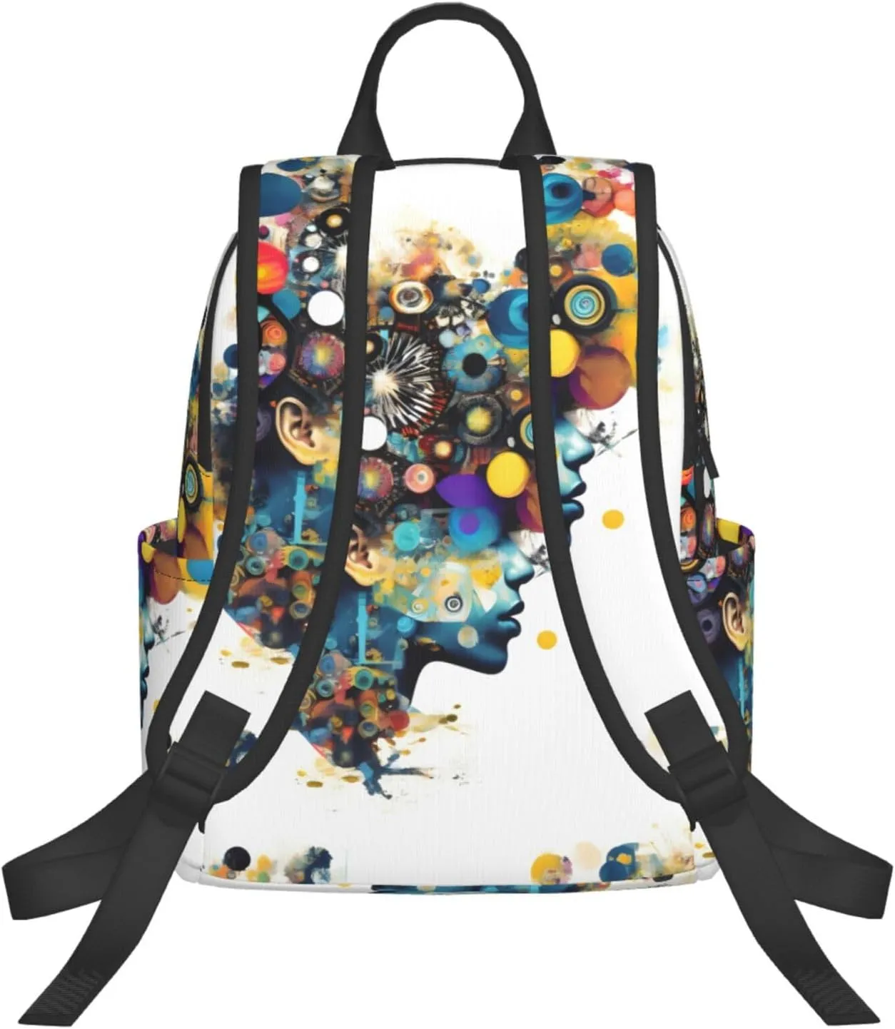 Artificial Intelligence Brain print Lightweight Laptop Backpack Travel Daypack Bookbag for Women Men for Travel Work