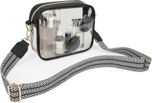 Aveniee Clear Bag Stadium Approved, Clear Purses for Women, Crossbody Bag for Concerts with Adjustable Strap