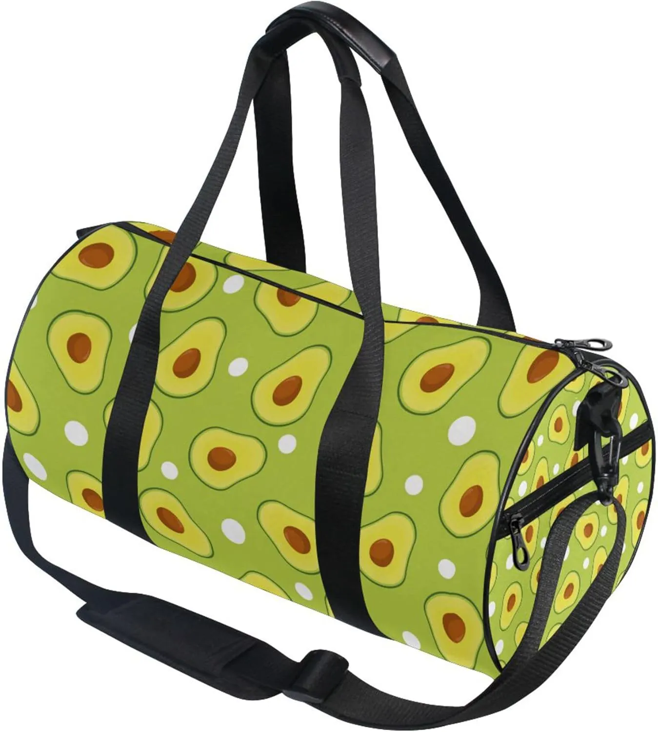 Avocado Gym Duffle Bag for Women Men Sports Fitness Bag Workout Travel Gymnastics Dance Ballet