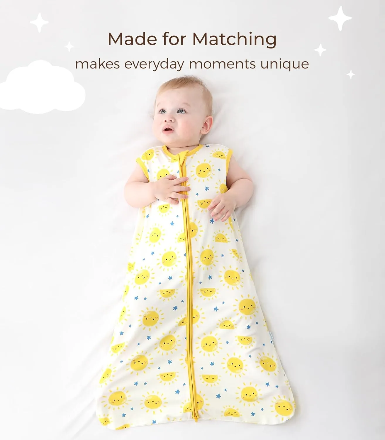 Baby Sleep Sack Soft Wearable Blanket 2-Way Zipper Sleeping Bag for Girls Boys 0-3T, Viscose Made from Bamboo