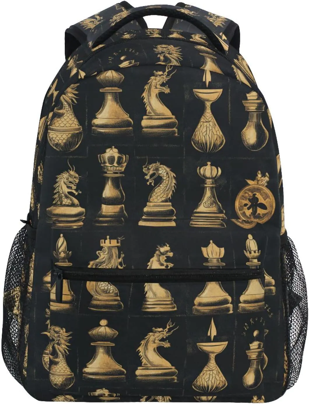 Backpacks for Teenager Fashion Travel Laptop Backpack with Chest Strap for Business Work College Travel Trip Chinese Chess