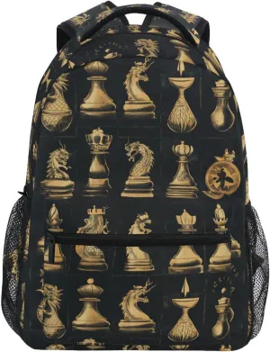 Backpacks for Teenager Fashion Travel Laptop Backpack with Chest Strap for Business Work College Travel Trip Chinese Chess