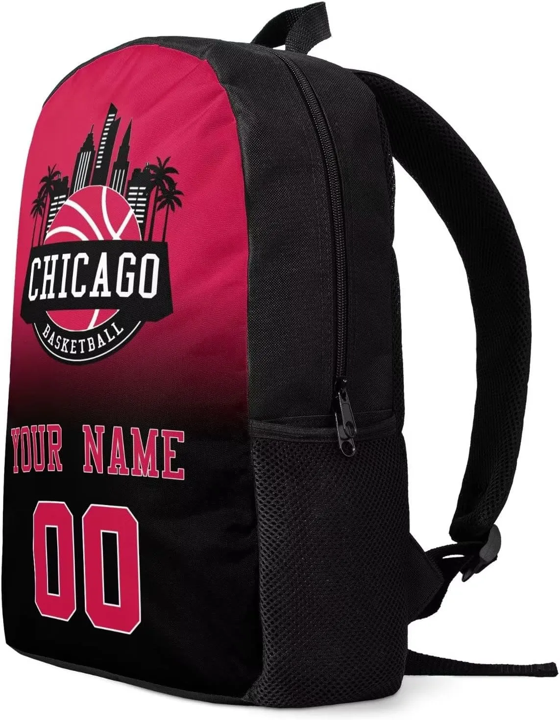 Basketball Sport Backpack Personalized Name/Number, Backpack for Men Women Basketball Bags Gift for Fans