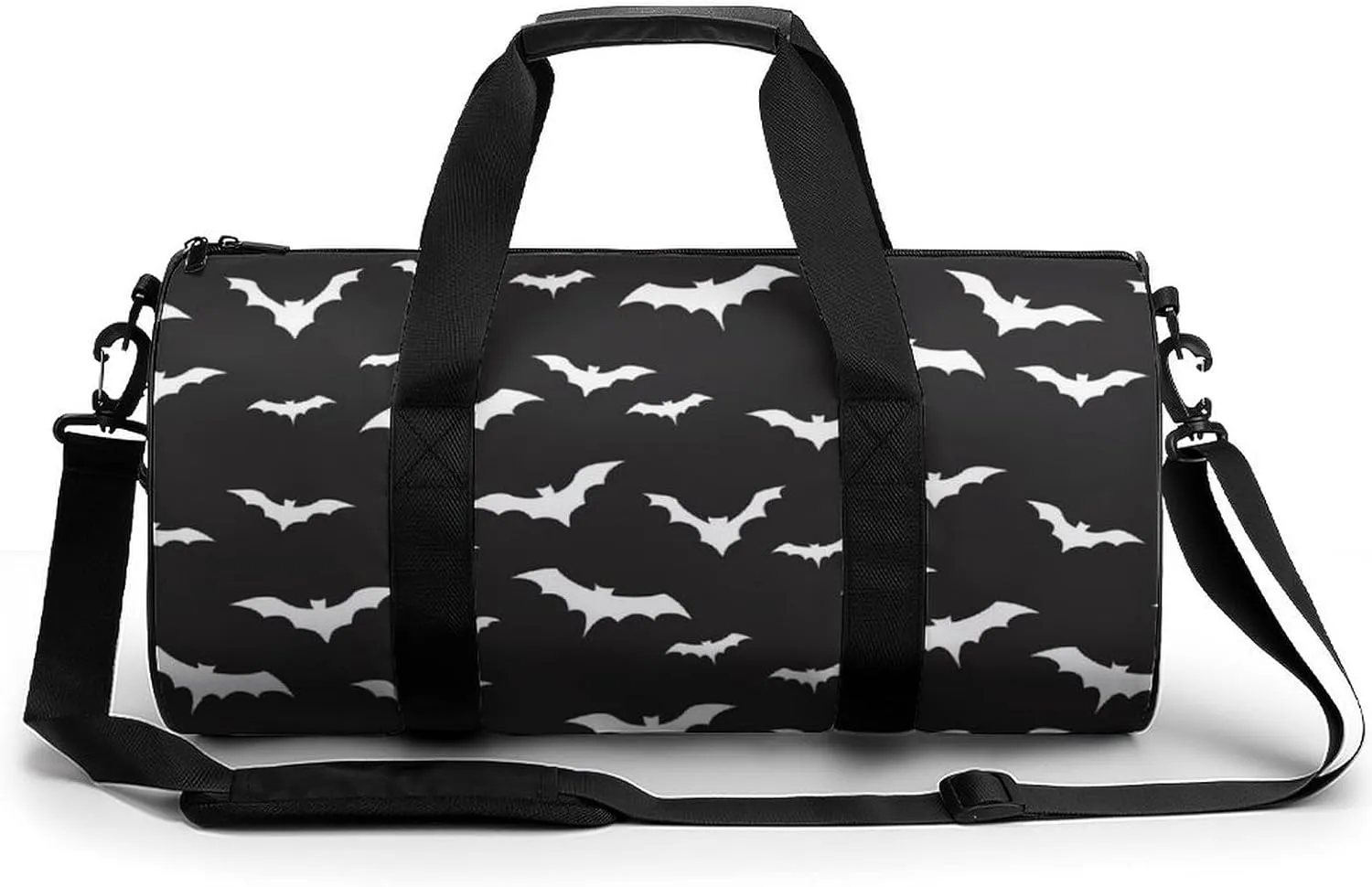 Bats Duffelbag Outdoor Tote Bag Cylindrical Duffelbags Picnic Bags Gym Satchel Travel Handbag Sports Duffel Bags 17.7in/9in/9in