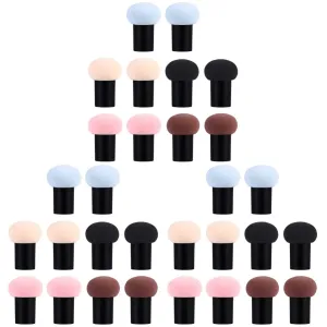 Beaupretty 30pcs Mushroom Type Makeup Sponge Puff for Application Comfortable Design for Foundation Blush Concealer and More for Beginners and Professionals