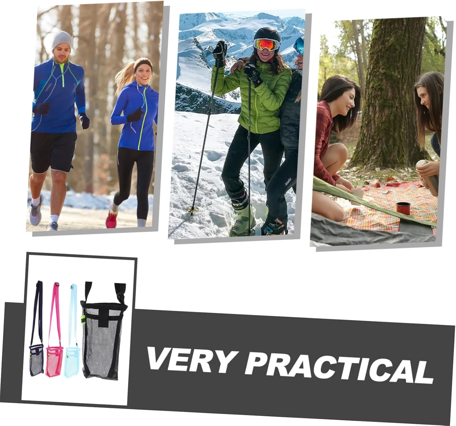 BESPORTBLE Water Bottle Strap Kid Water Bottle Mesh Bag Portable Kettle Water Bottles Water Bottle for Waterbottle