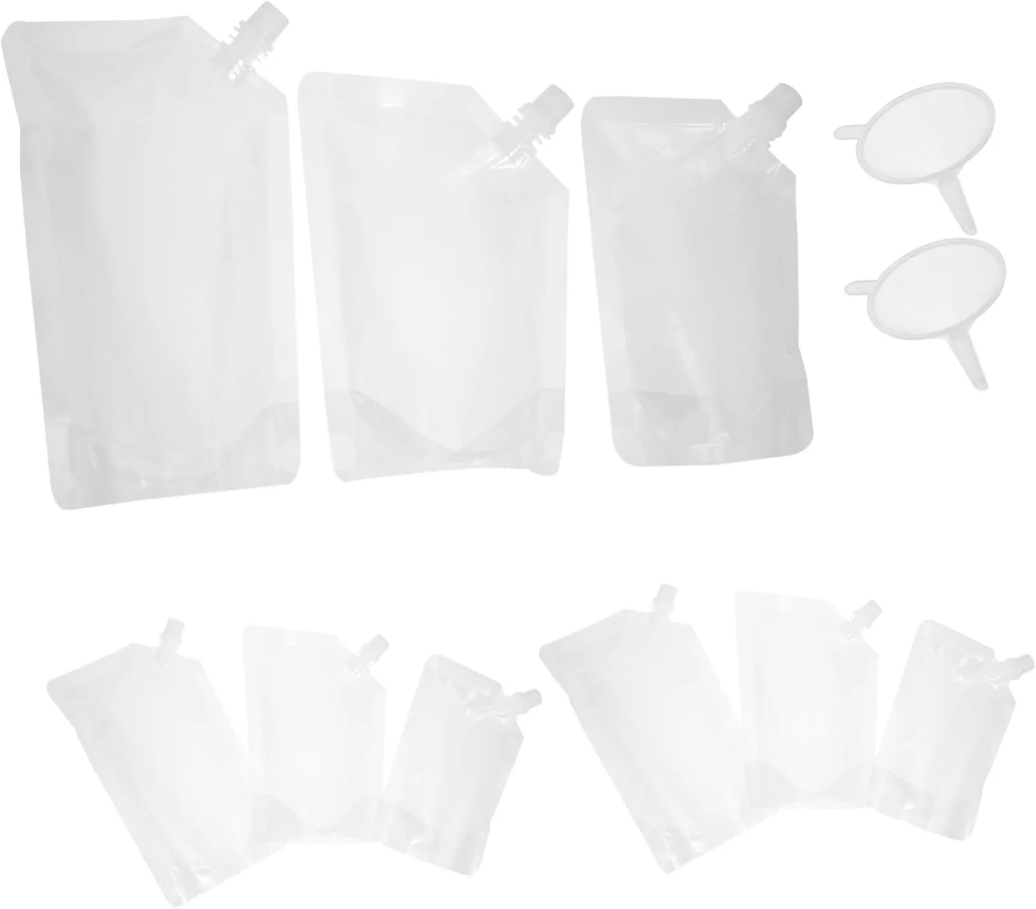 Beverage Bags Juice Packing Flasks Disposable Juice Bags Straws for Travel