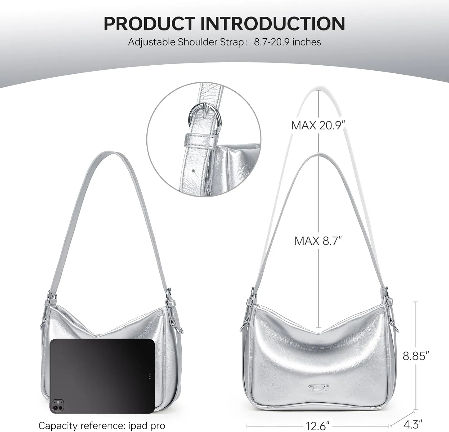Black Leather Shoulder Purse For Women: Crossbody Bags Small Handbags - Elegant Comfortable for Daughters and Young Girls