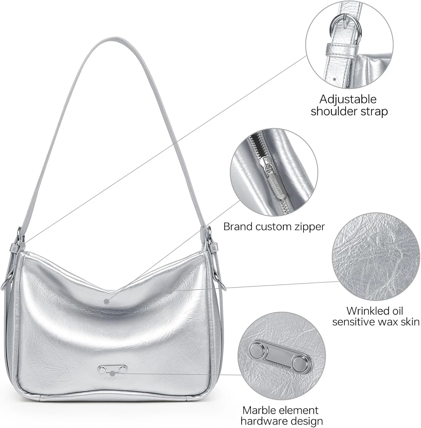 Black Leather Shoulder Purse For Women: Crossbody Bags Small Handbags - Elegant Comfortable for Daughters and Young Girls