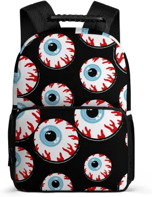 Bloodshot Eyeball Travel Backpack Casual Daypacks Computer Shoulder Bag for Work Shopping Unisex 16 Inch