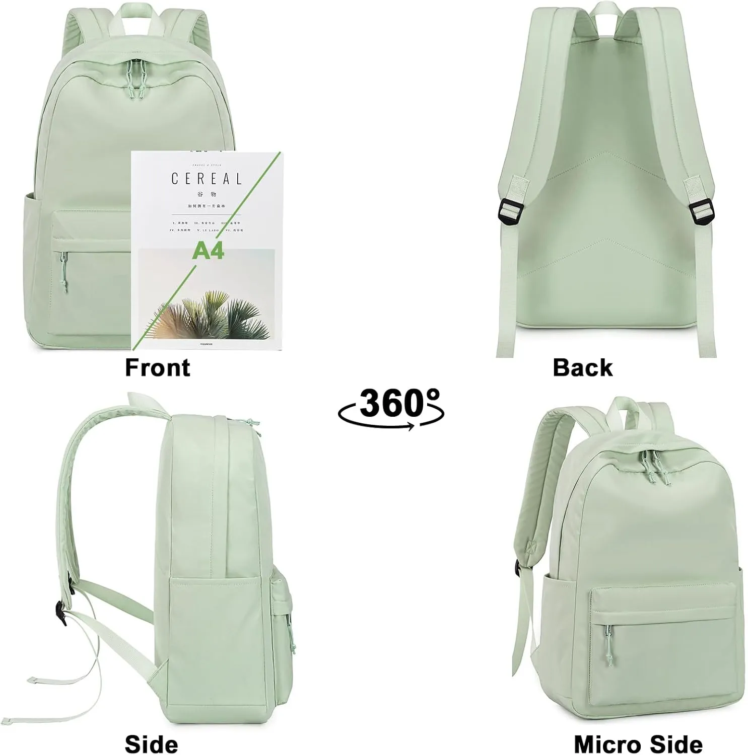 Bluboon School Backpack for Teen Girls Bookbags Elementary High School Corduroy Laptop Bags Women Travel Daypacks