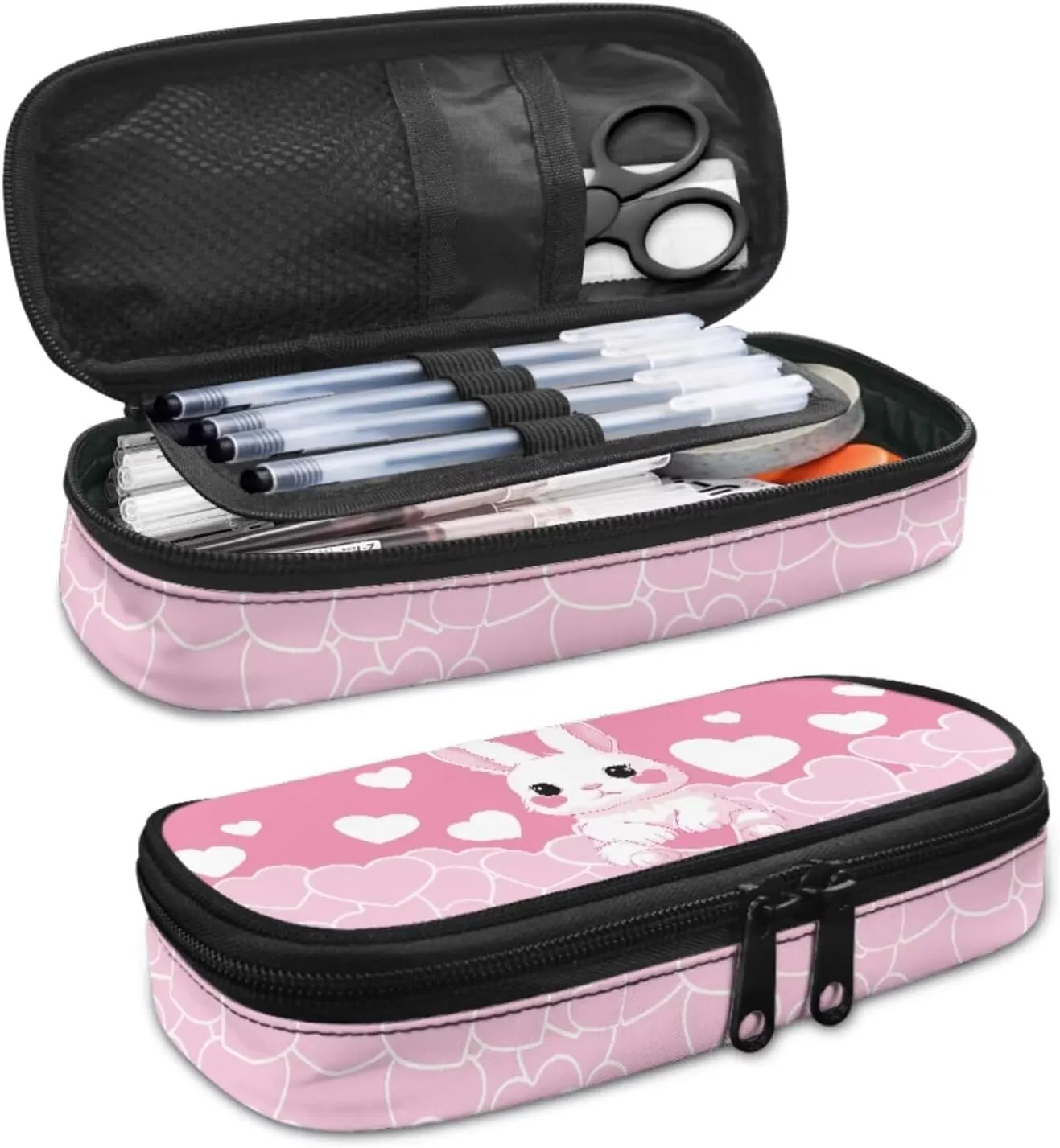 Bunny Kids Backpack and Lunch Box Set Girls 9-10 Preschool Student Bookbag for Boys Preschool Backpack Padded&Compartments School Backpack,Travel/Picnic Backpack