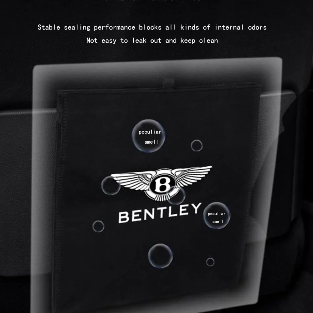 Car Garbage Bags for Bentley Bentayga Continental GT Mulsanne Flying Spur Car Storage Box Leak Proof Garbage Container Portable Trash Can Multi-Functional Car Accessories,Black