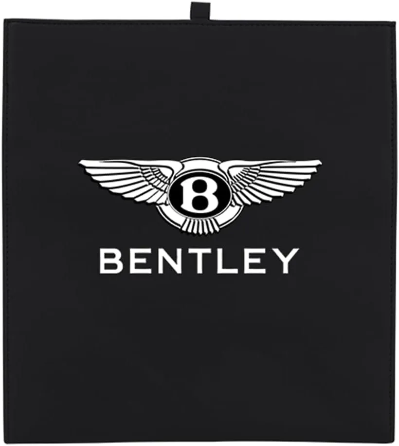 Car Garbage Bags for Bentley Bentayga Continental GT Mulsanne Flying Spur Car Storage Box Leak Proof Garbage Container Portable Trash Can Multi-Functional Car Accessories,Black