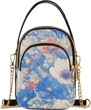 Cartoon Anemone trendy crossbody travel bag with multi pockets hand bags for women for mothers day