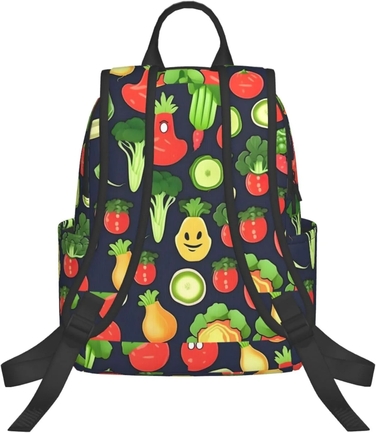 Cartoon Vegetable Fruit print Lightweight Laptop Backpack Travel Daypack Bookbag for Women Men for Travel Work