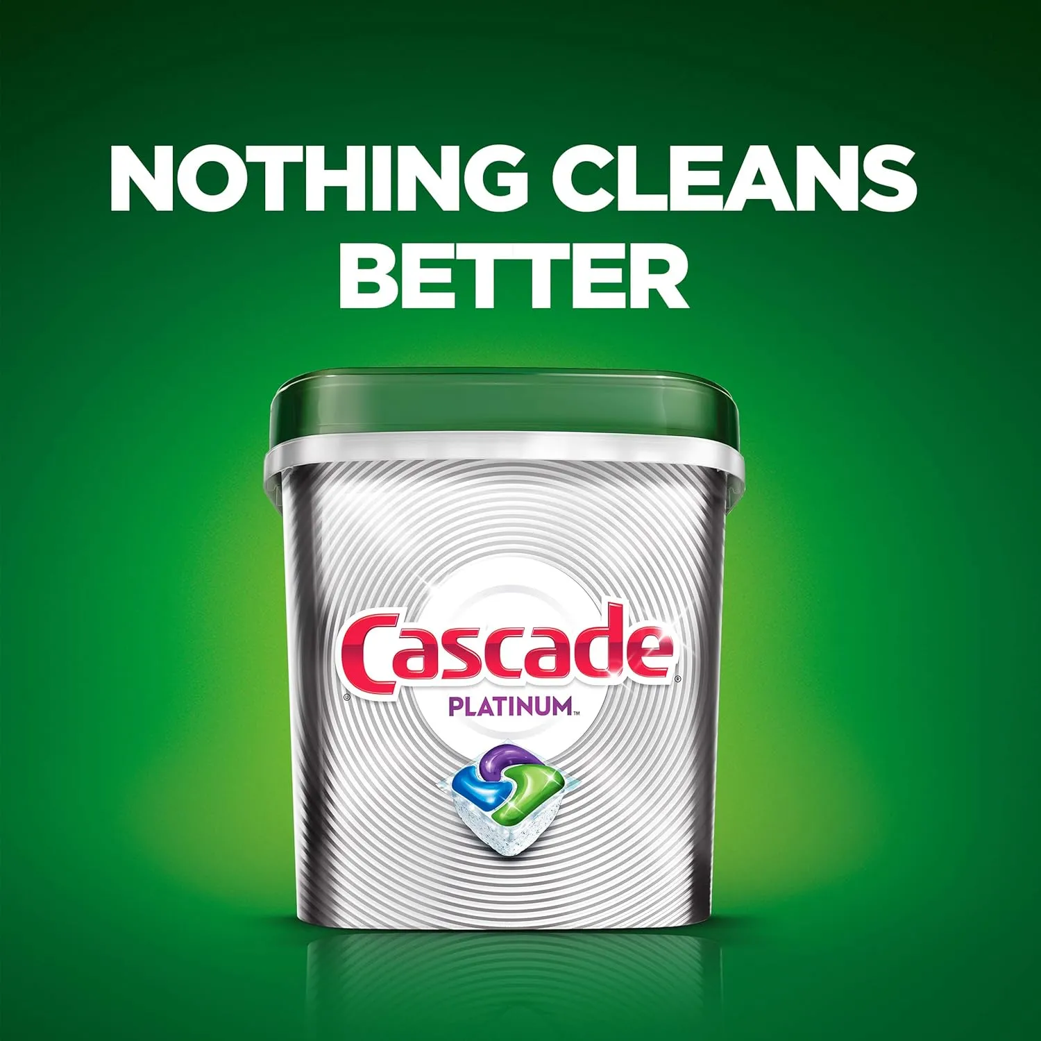 Cascade Platinum Actionpacs Dishwasher Detergent, Fresh Scent, 105 Count, Tub Refill Bags