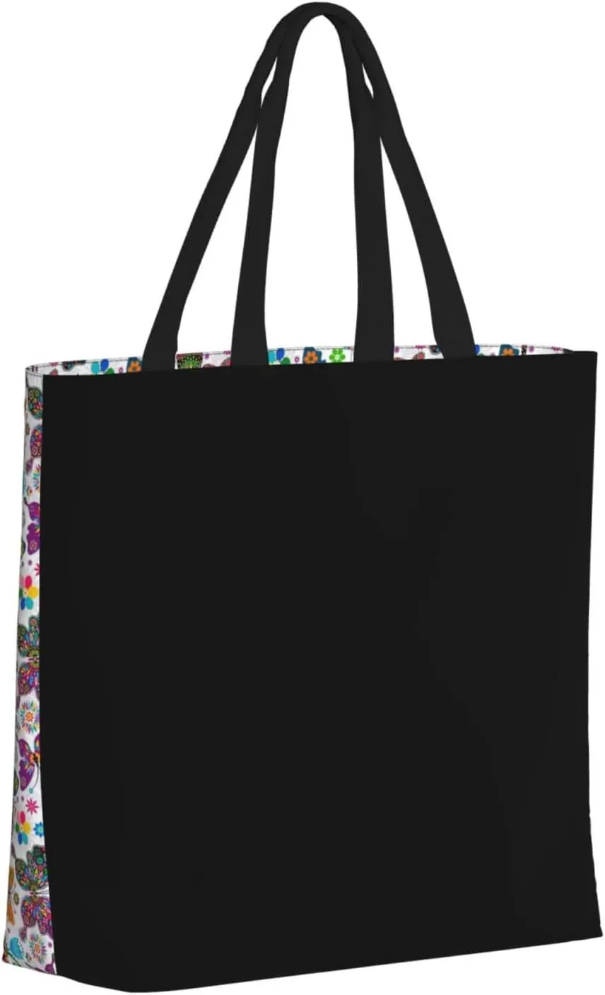 Cat Tote Bag For Women – Large, Reusable, And Portable With Zipper For Shopping, Beach, Travel, And Daily Use